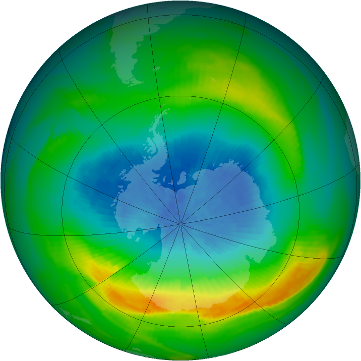 Ozone Map 1980-10-10